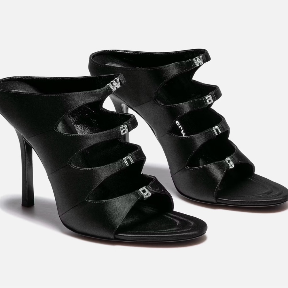 AlexanderWang 
Blk Lolita105HeelSandal
Size36
NEVERWORN
Box&dustbag
FinalSale